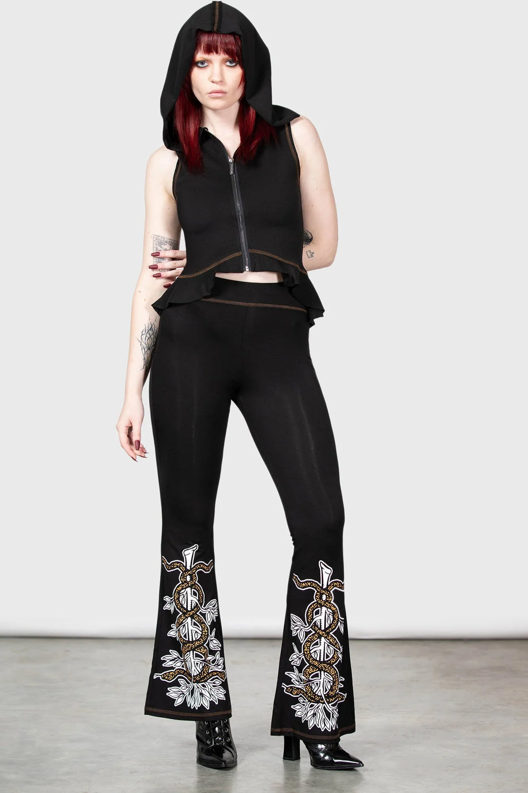 Killstar Serpent's Trick Bootcut Trousers