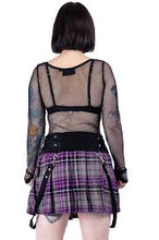 Carica l&#39;immagine nel visualizzatore di Gallery, Heartless Amaya Ladies Skirt Grey/purple
