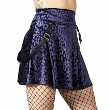 Killstar Kitty Pride Skater Skirt