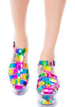 Carica l&#39;immagine nel visualizzatore di Gallery, Yru Shoes Clear Platform Rainbow
