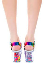 Carica l&#39;immagine nel visualizzatore di Gallery, Yru Shoes Clear Platform Rainbow
