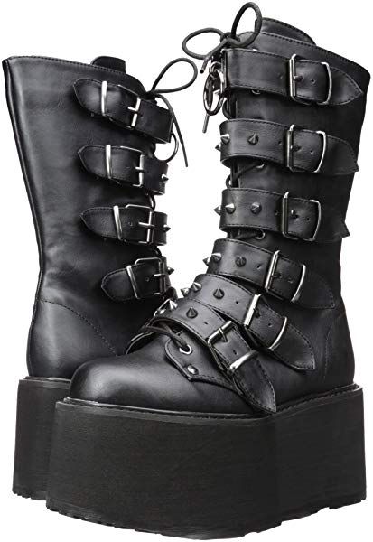 Demonia Cult Damned 225 BLK Black.